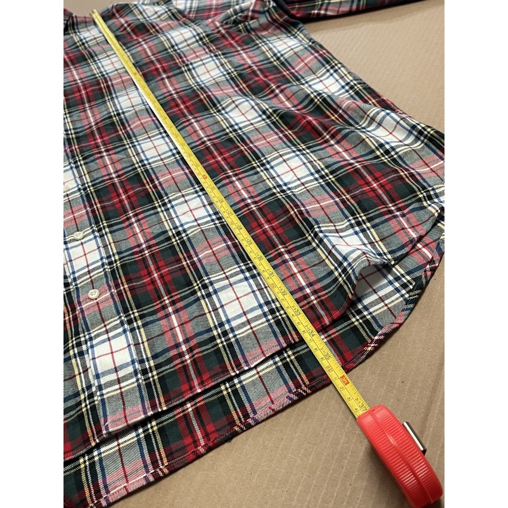 Ralph Lauren Shirt Mens 3XB Big Tartan Red/White Plaid Long Sleeve Flannel‎ - Picture 10 of 12